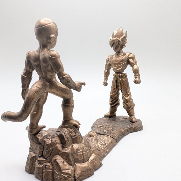 Dragon Ball MegaHouse DraCap Figure Frieza vs SS Son Goku Gold - Picture 8 of 8